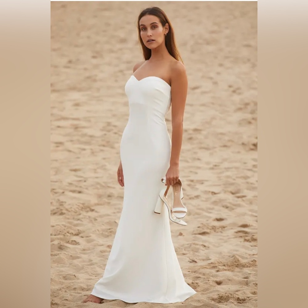 Lulu’s Melt My Heart White Dress